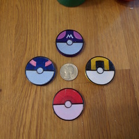 Poke Ball, Great Ball, Ultra Ball, and Master Ball Magnets (Poke - Thumbnail 2