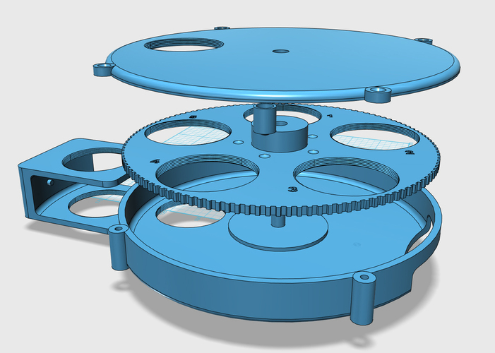 Manual Filter wheel 2.0 3D Print 73486