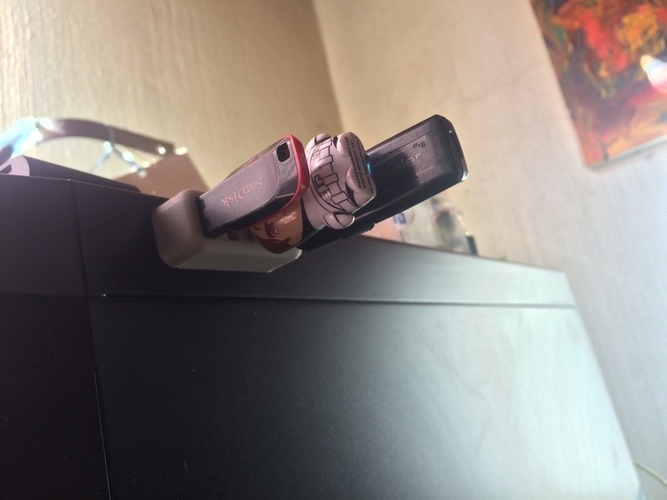 Magnetic USB Drive Holder 3D Print 73505