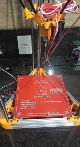 Kossel Mini 15x15 8mm  - Bed MK2 200x200 Adaptation 3D Print 73517