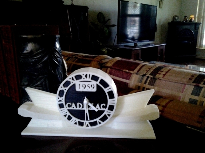 1959 Cadillac Fins Clock 3D Print 73524