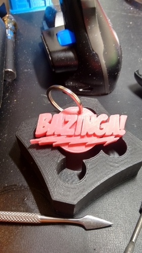 "BAZINGA!" Big Bang Theory Keychain