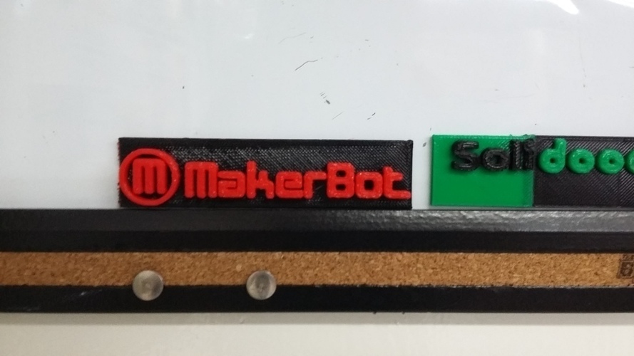 MakerBot nameplate (Dual Extrusion) 3D Print 73945