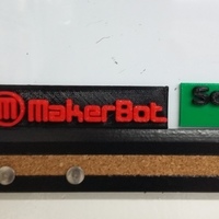 Small MakerBot nameplate (Dual Extrusion) 3D Printing 73945