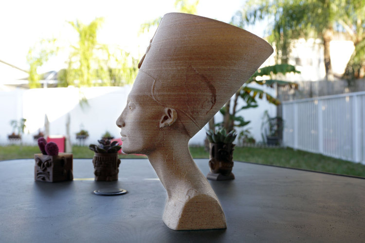 Nefertiti Bust [Hollow] 3D Print 74006