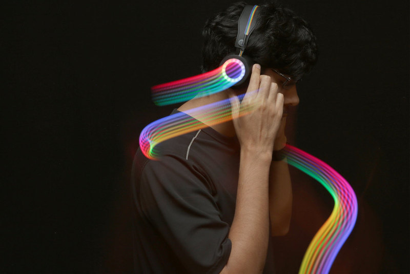 NeoPixel LED Headphones