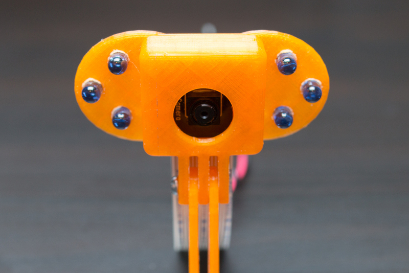 Raspberry Pi Camera Case Back for 6x 5mm LEDs