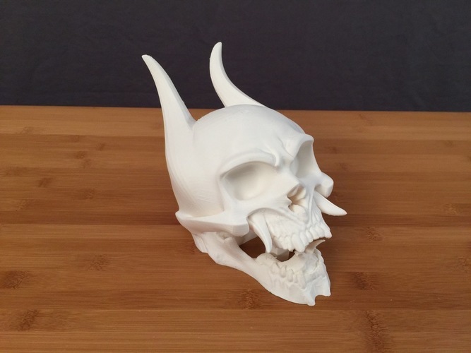 Oni Skull [hollowed] 3D Print 74107