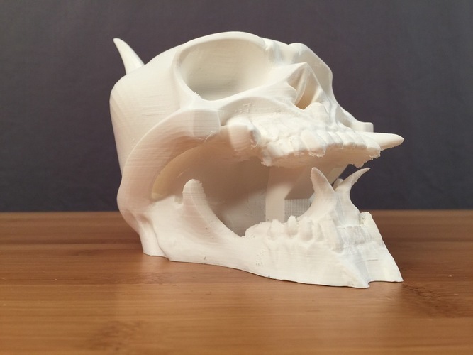 Oni Skull [hollowed] 3D Print 74108