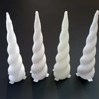 3D Printed Unicorn Horn - Thumbnail 4