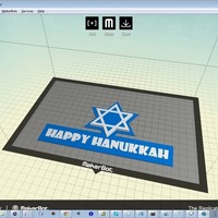 Small Happy Hanukkah 3D Printing 74400