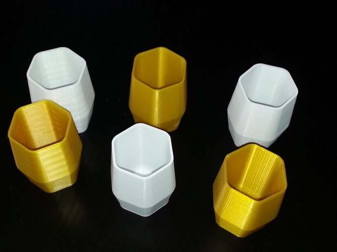 Hexagonal cup 3D Print 74404