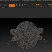 Small Celtic pattern with a snake 3D Printing 74633