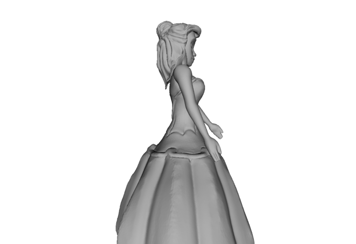 Cartoon Princess Figurine 3D Print 74665