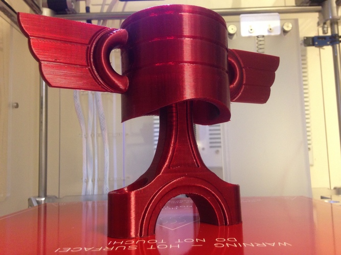 Piston Trophy - Now with Base and Solid Top option 3D Print 74667