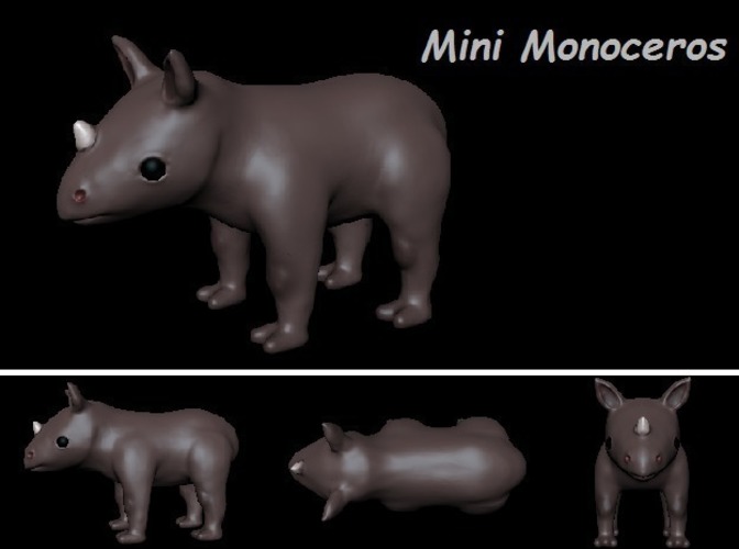 Mini Monoceros 3D Print 74678
