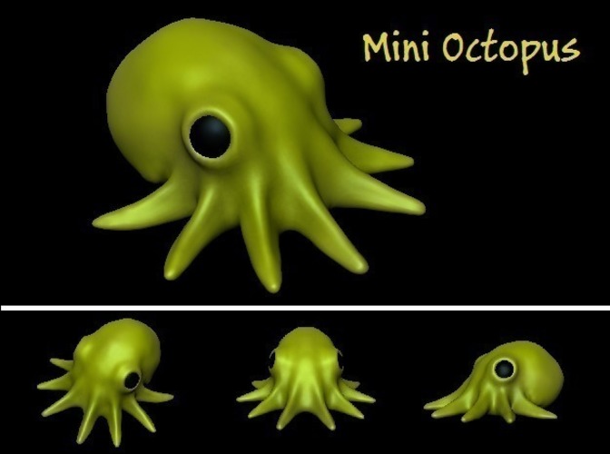 Mini Octopus 3D Print 74683