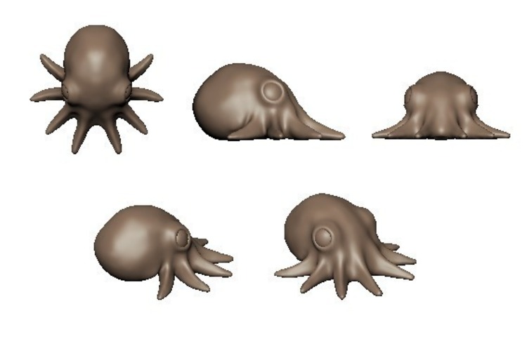 Mini Octopus 3D Print 74684