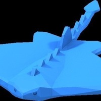 Small small lego manta ray 3D Printing 74744