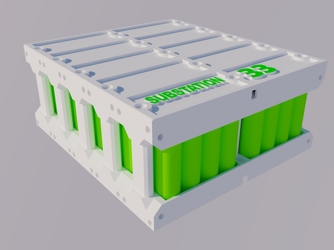 Electric bike (e-bike) or scooter 18650 modular battery pack fro 3D Print 74898
