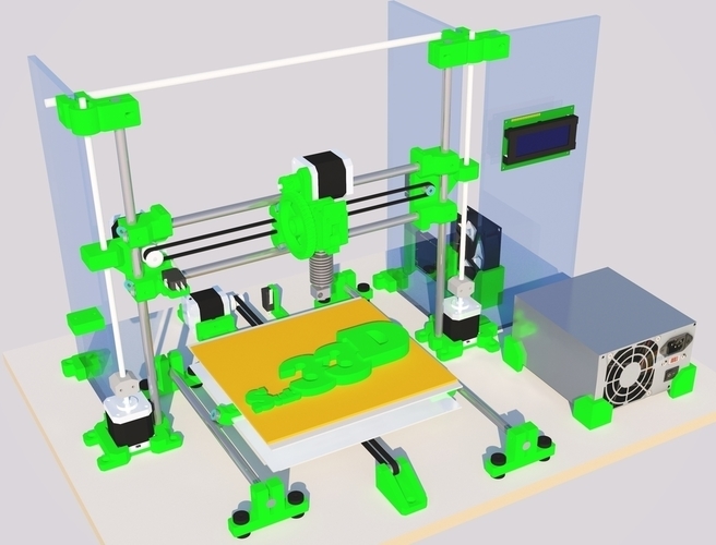 Sub33D v2.06 sub $100 AUD recycled e-waste 3D printer