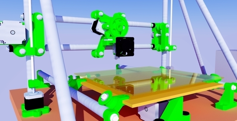 Sub33D recycled e-waste 3D printer v1.02 (large format, low cost