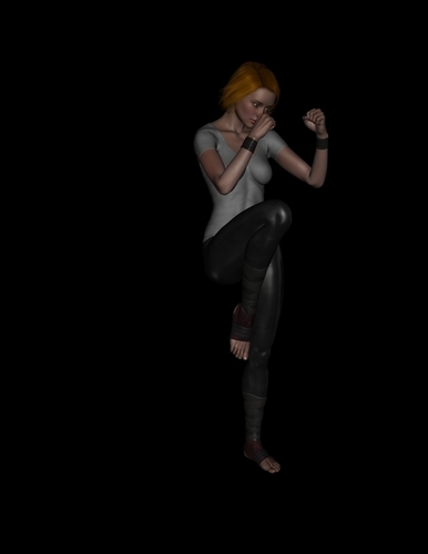 Sam -- Fighting Poses 3D Print 75073