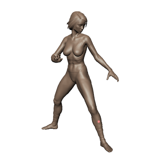 Sam -- Fighting Poses 3D Print 75076