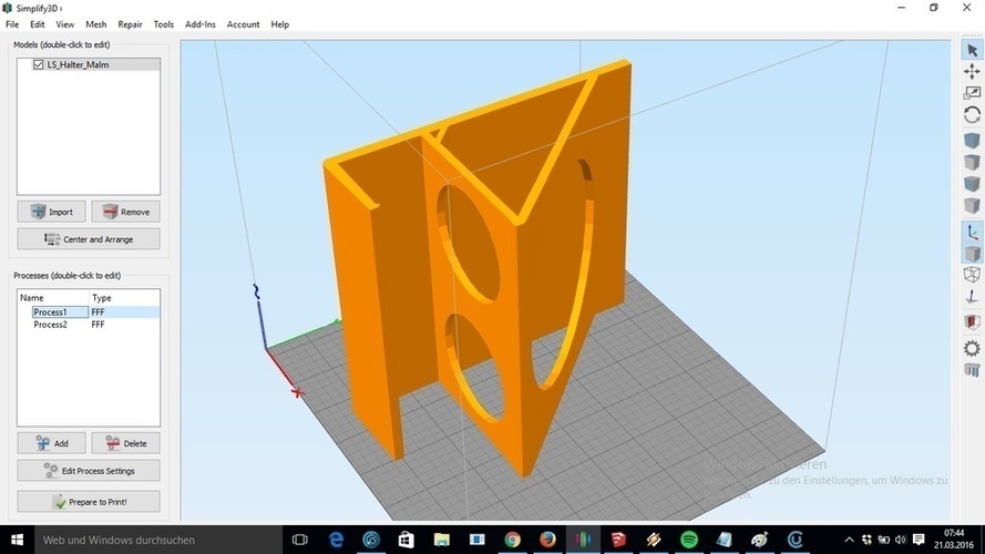 Ikea Malm bed headboard table  3D Print 75232