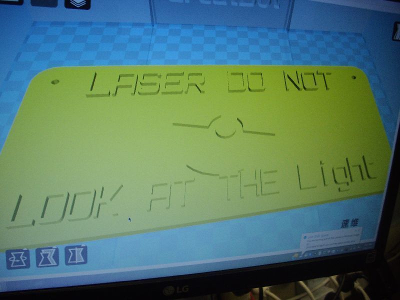 laser sign