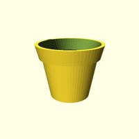 Small Potted Plant Bong 3D Printing 75937