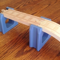 Small Bridge support for Thomas the Tank Engine type track 3D Printing 75985