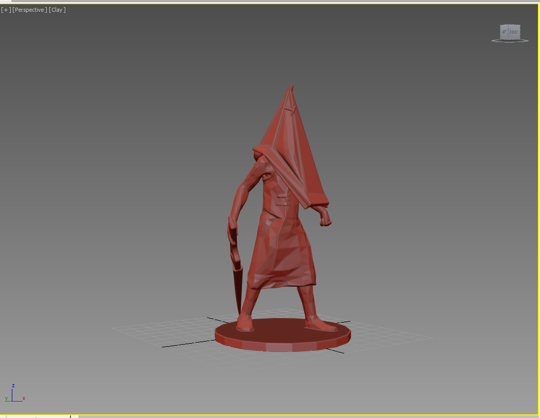 Pyramid Head 3D Figure STL 3D Model 3D Printable File 3D 