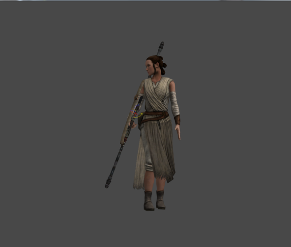 Rey - Star Wars 3D Print 76057