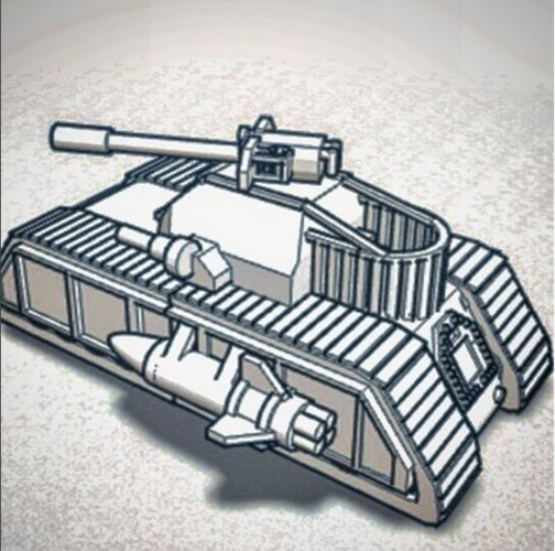 Heavy Tank 3D Print 76213