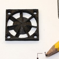 Small 30mm fan guard with anti-backwash 3D Printing 76215