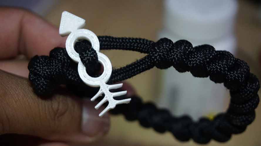 Hipster Arrow Paracord Loop end  3D Print 76341