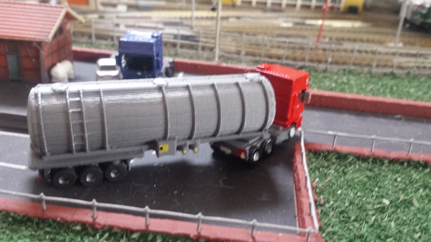 N Scale fuel or Water Tank  3D Printed 