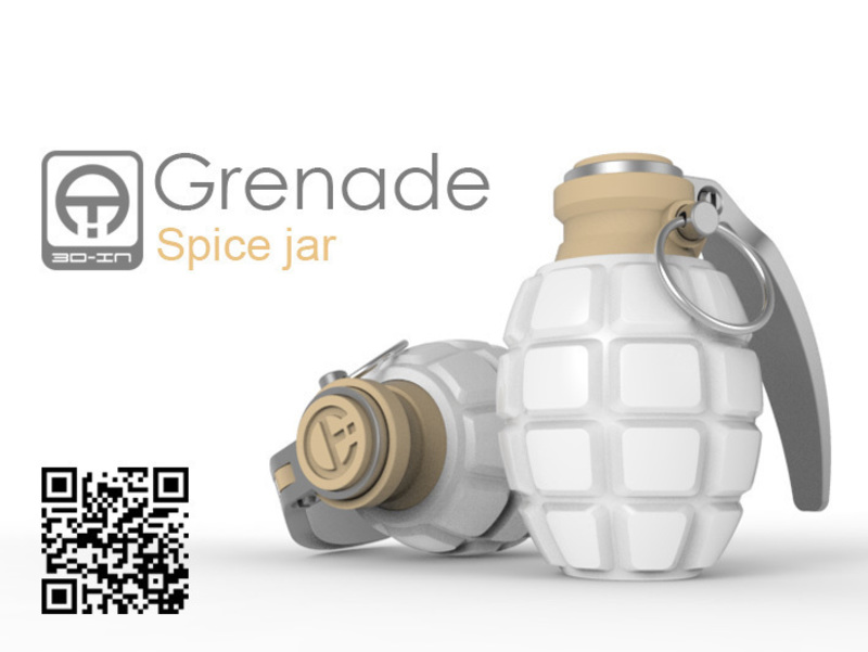 Grenade spice jar