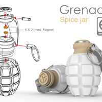 Grenade spice jar - Thumbnail 3