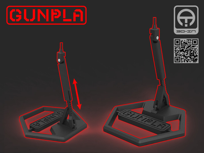 GUNPLA STAND [ 1/144 - HG.RG.BB ] 3D Print 76533