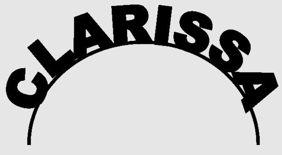 Clarissa name banner 3D Print 76622