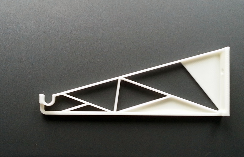 Filament Shelf Bracket ( 17g weight, up to 4,5 kg ) 3D Print 76718