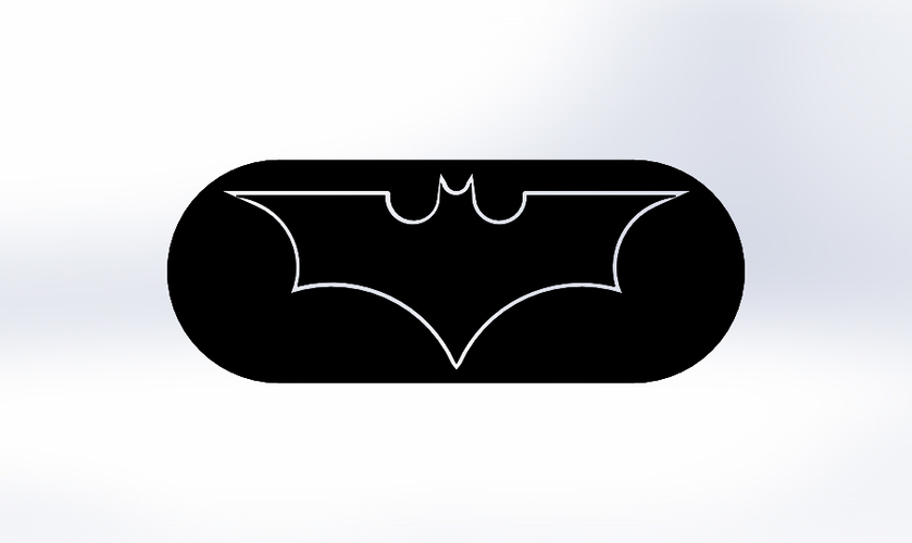 Batman Logo-2 models in one STL file 3D Print 76860