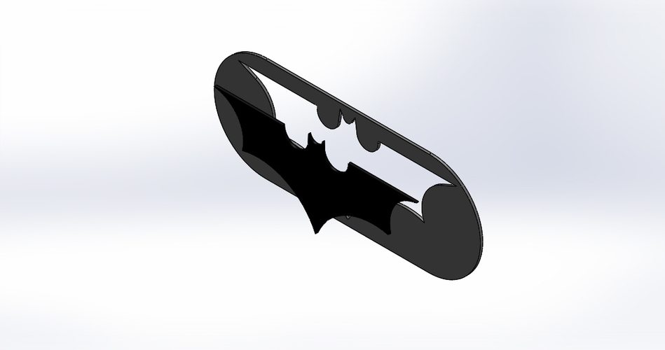 Batman Logo-2 models in one STL file 3D Print 76861