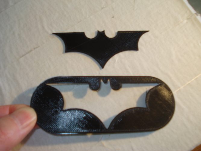 Batman Logo-2 models in one STL file 3D Print 76863