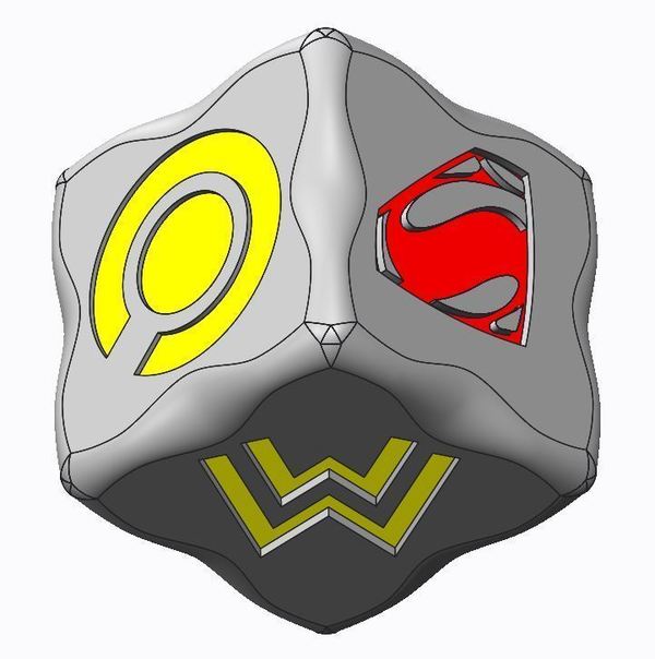 Medium Batman v Superman Dice Game(s) 3D Printing 76926