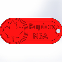 Small Key Chain-NBA Raptors 3D Printing 76999