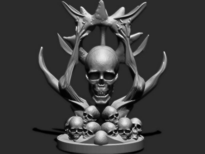 Skull Bastard 3D Print 77209