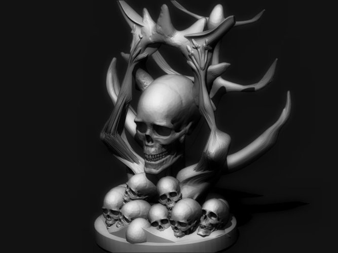 Skull Bastard 3D Print 77210